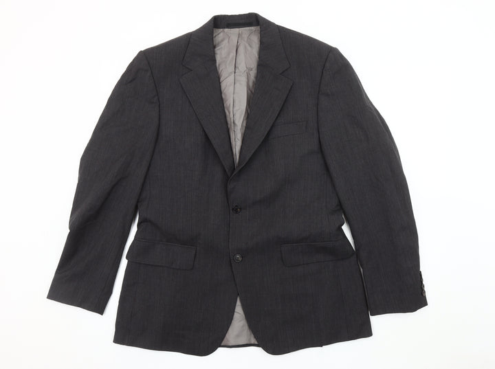 Hugo Boss Grey Wool Blazer Jacket Men's Size 46