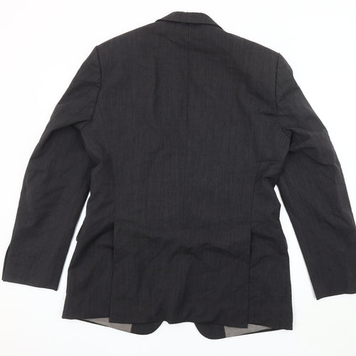 Hugo Boss Grey Wool Blazer Jacket Men's Size 46