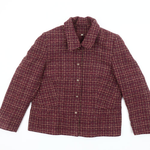 Honor Millburn Women's Multicoloured Check Blazer Size 16