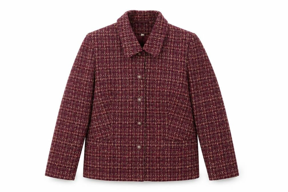 Front view of Honor Millburn Women's Multicoloured Check Blazer, size 16