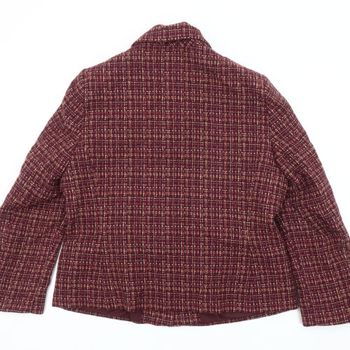 Honor Millburn Women's Multicoloured Check Blazer Size 16