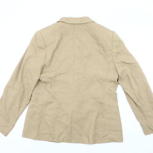 Next Women's Beige Blazer UK 16 Long Sleeve