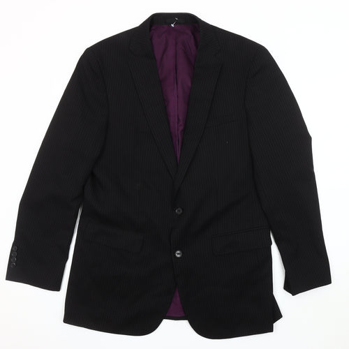 Taylor & Wright Men's Black Striped Blazer 40L