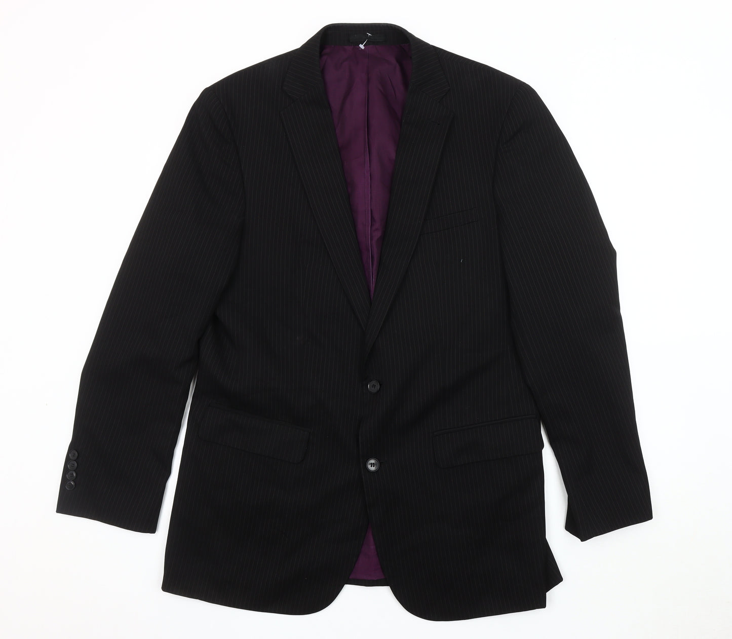 Taylor & Wright Men's Black Striped Blazer 40L