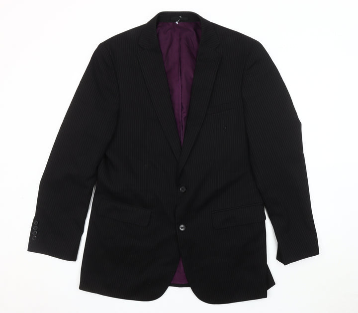 Taylor & Wright Men's Black Striped Blazer 40L