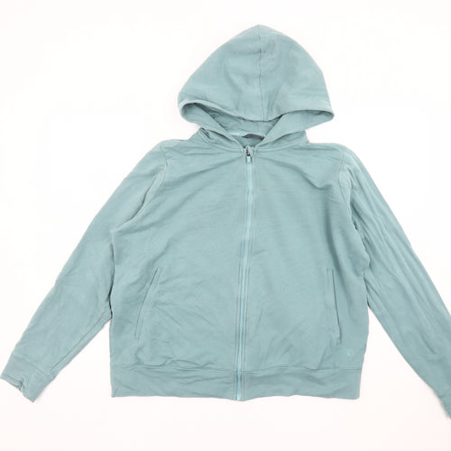 Marks and Spencer Women’s Aqua Hooded Jacket Size 14