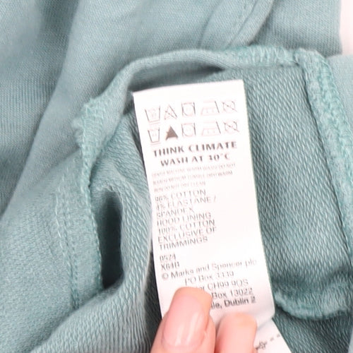 Marks and Spencer Women’s Aqua Hooded Jacket Size 14