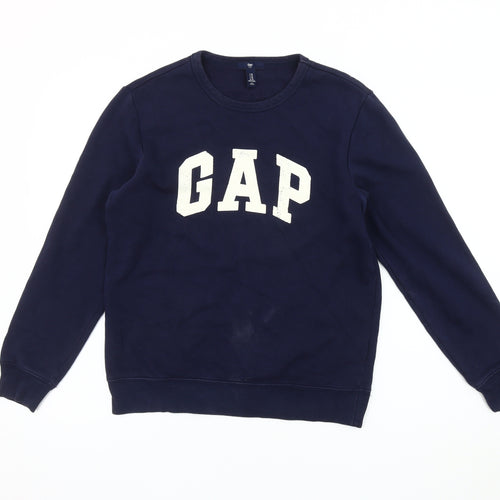 GAP Men's Blue XS Pullover Sweatshirt with Logo
