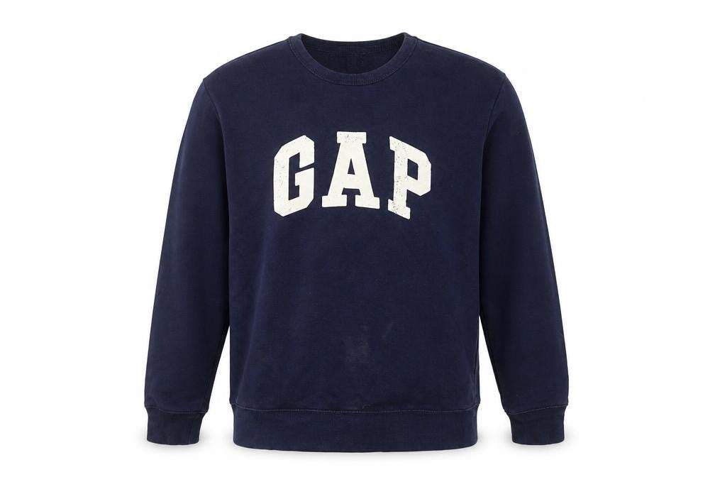 Gap Men's Blue XS Pullover Sweatshirt with Logo