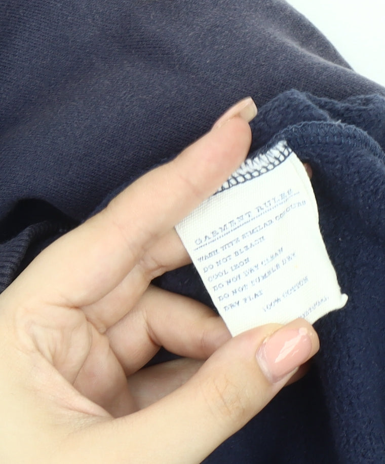 Jack Wills Unisex Blue Pullover Hoodie Size 10