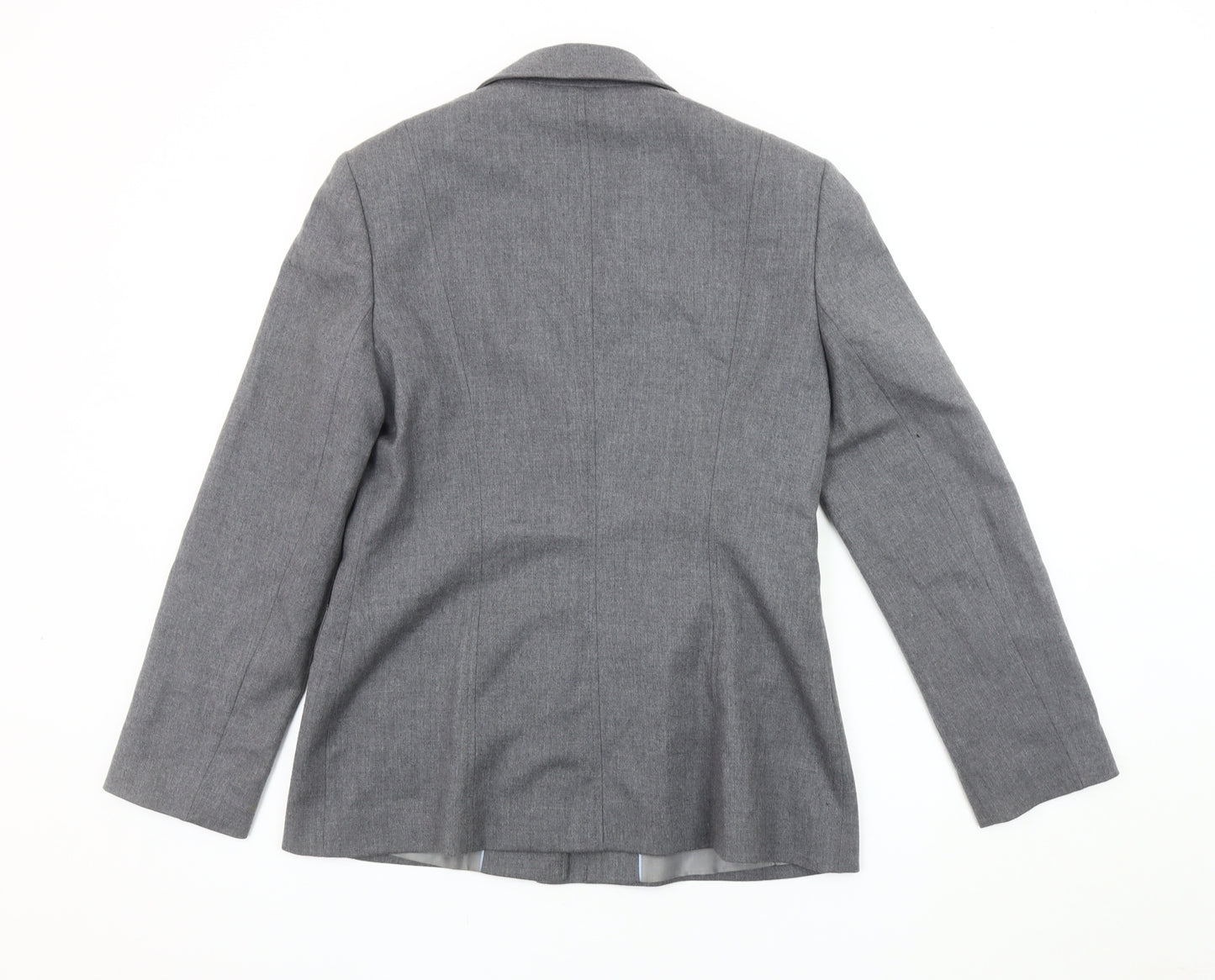 Next Women's Grey Blazer, Size 12, Zip Accents