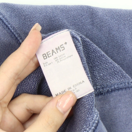 Beams Men's Blue Pullover Sweatshirt, Size M