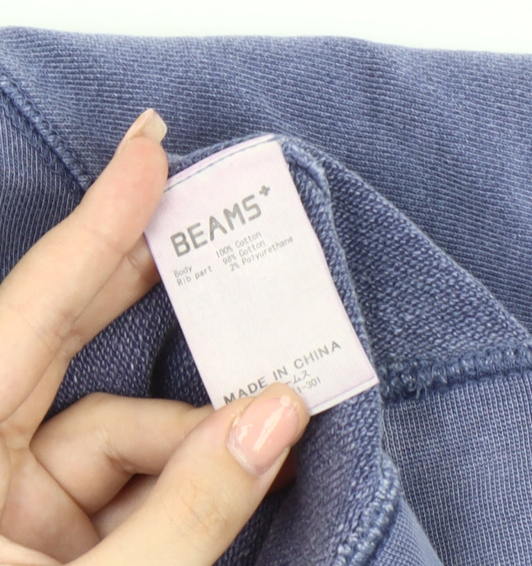 Beams Men's Blue Pullover Sweatshirt, Size M