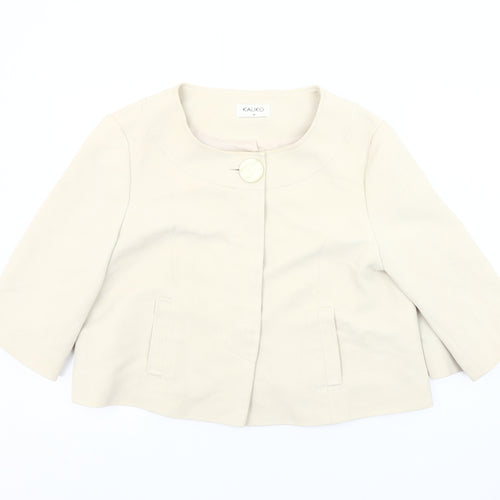 Kaliko Women's Ivory Blazer, Size 14, Lined
