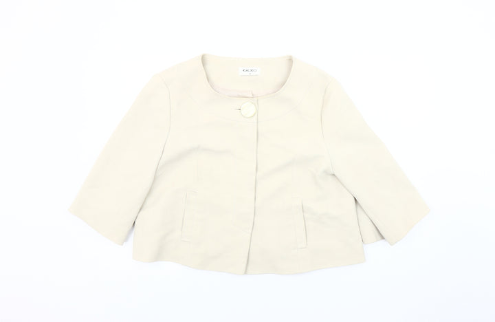 Kaliko Women's Ivory Blazer, Size 14, Lined