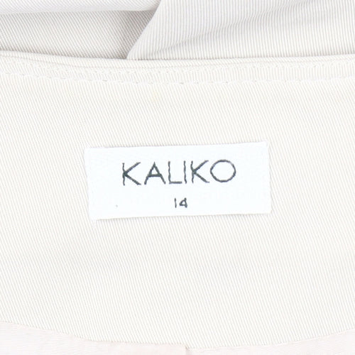 Kaliko Women's Ivory Blazer, Size 14, Lined
