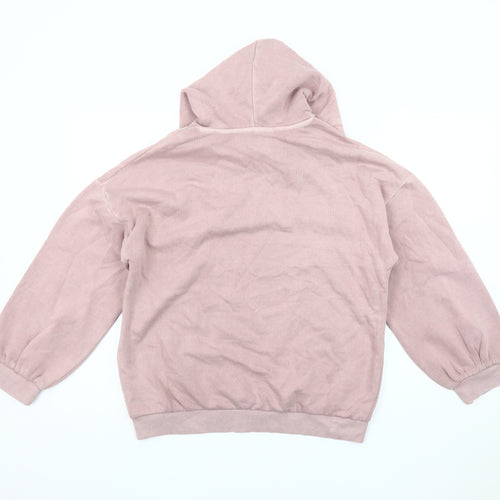Marks and Spencer Girls Pink Hoodie 12-13 Years Stylish Pullover