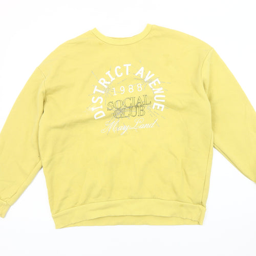 In Other Words Women's Yellow Pullover Sweatshirt, Size S