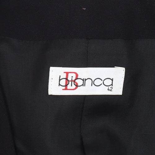 Bianca Women's Black Blazer Size 14 One-Button