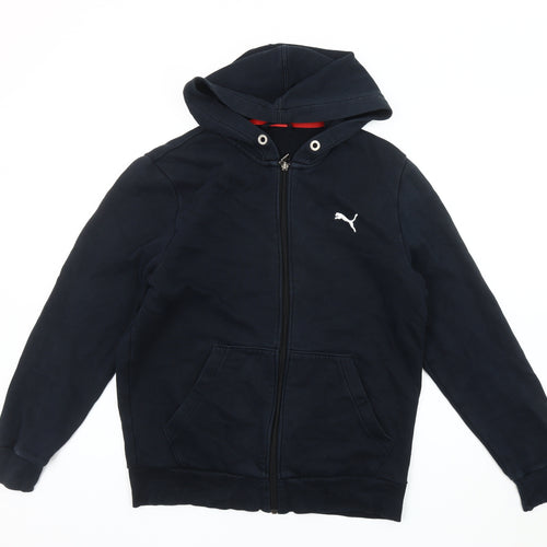 Puma Black Unisex Hooded Jacket Regular Fit