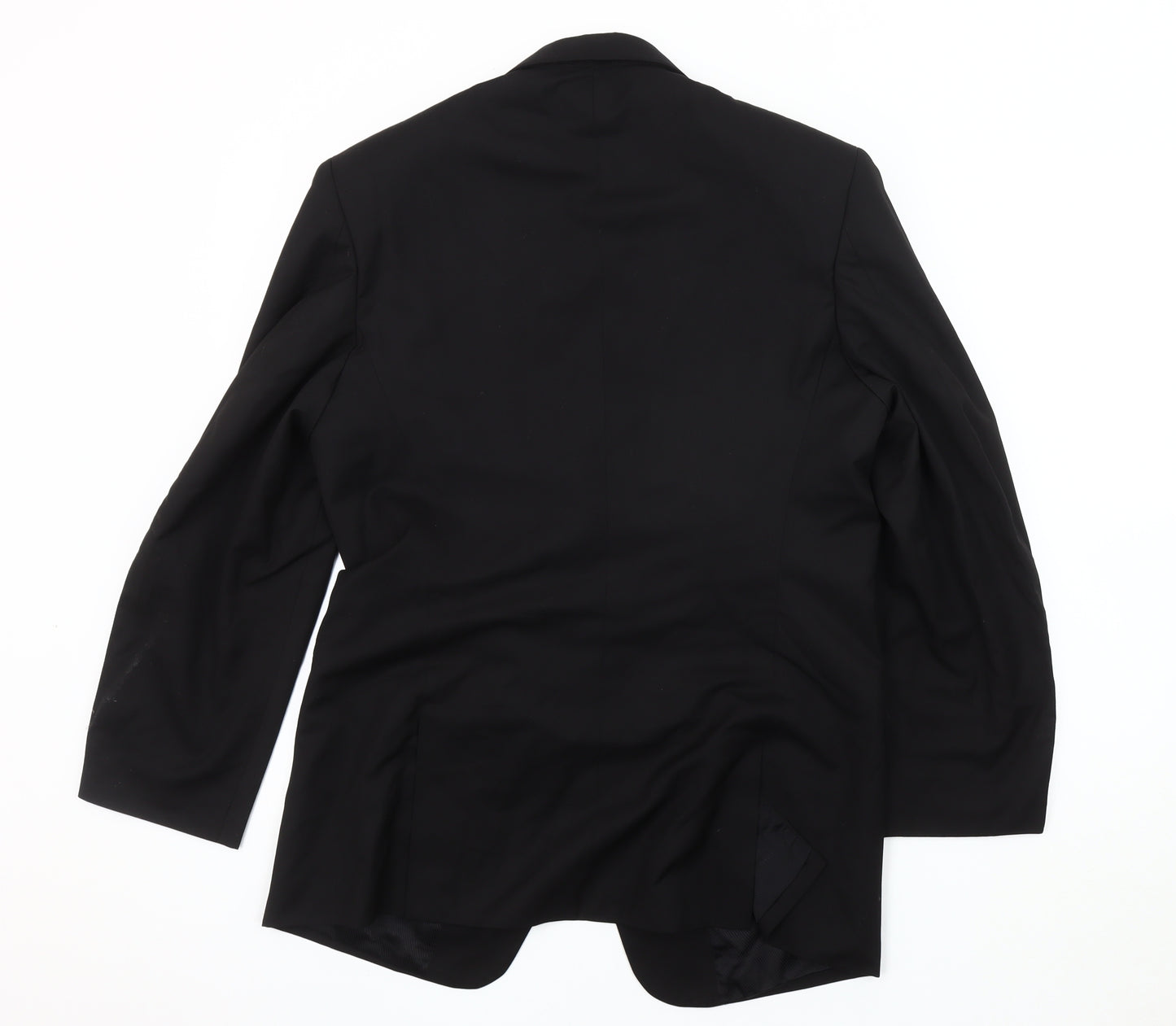 Califord Men's Black Blazer Jacket, Size M, Two-Button