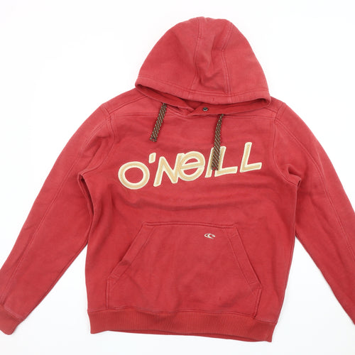 O'Neill Men's Red Pullover Hoodie L - Logo, Fleece, Casual