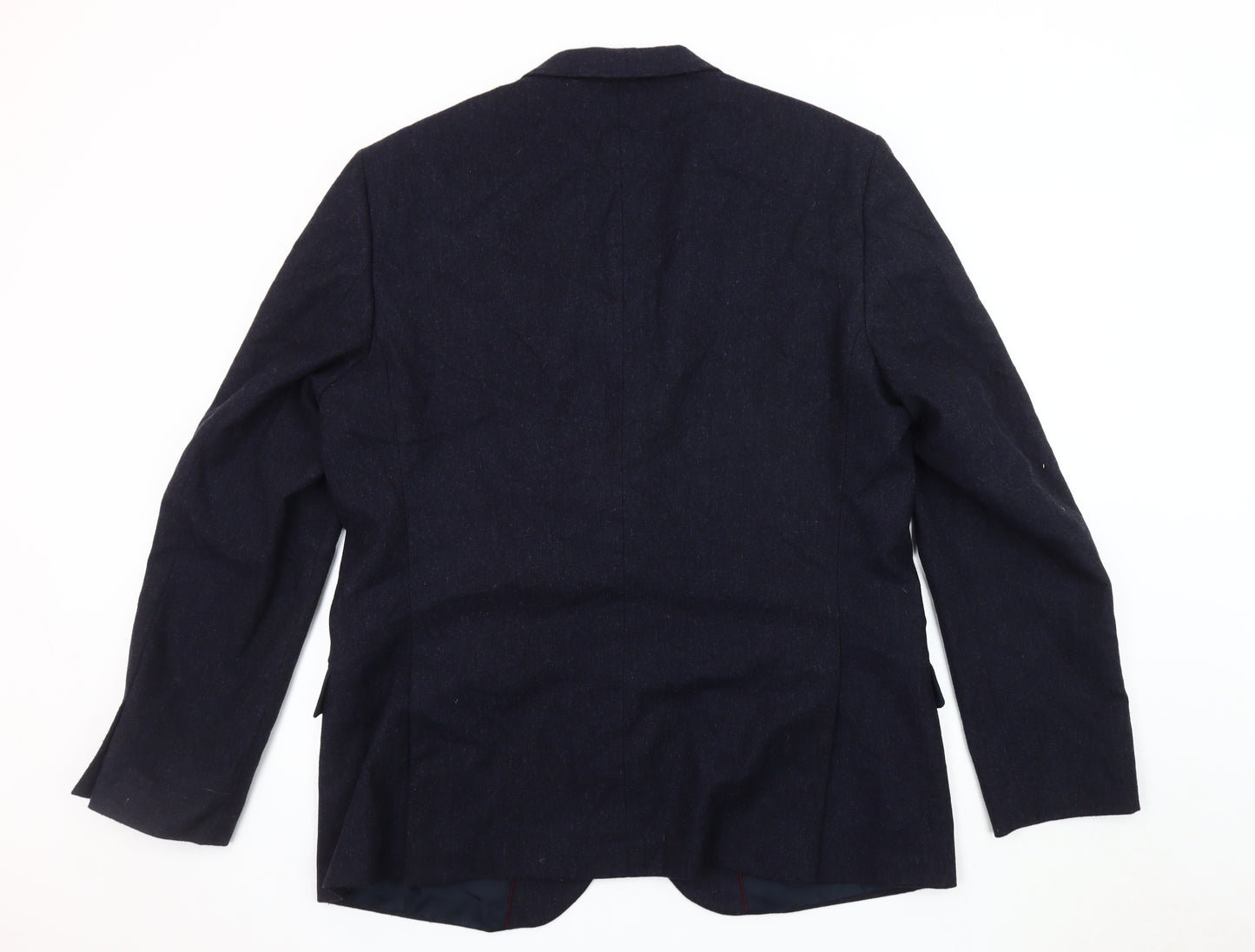 Marks and Spencer Men's Blue Wool Blend Blazer 46 Long
