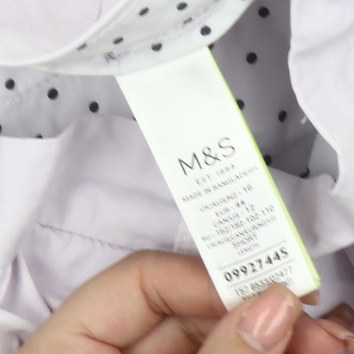 Marks and Spencer Women's Ivory Chino Trousers Size 16