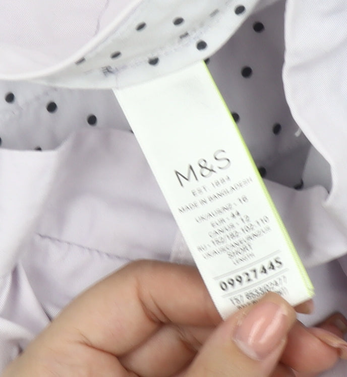 Marks and Spencer Women's Ivory Chino Trousers Size 16