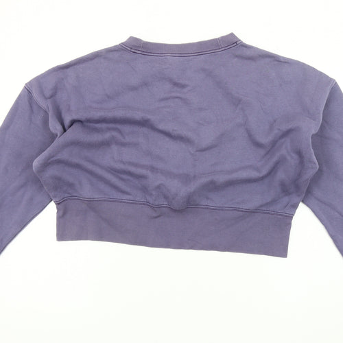 Adidas Women's Purple Logo Sweatshirt, Size 12, Pullover