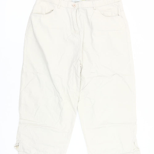 Softwear Women's Ivory Casual Trousers Size 14