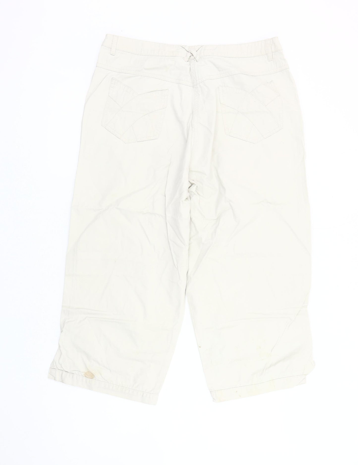 Softwear Women's Ivory Casual Trousers Size 14