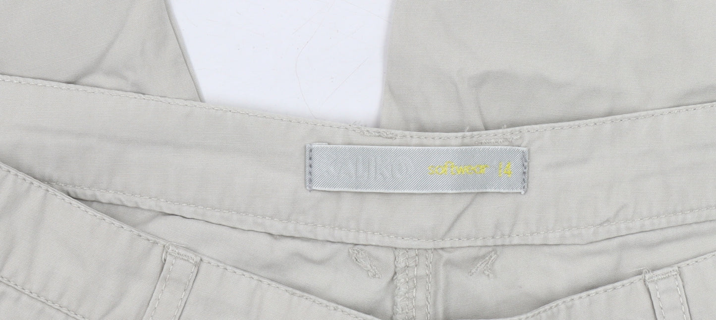 Softwear Women's Ivory Casual Trousers Size 14