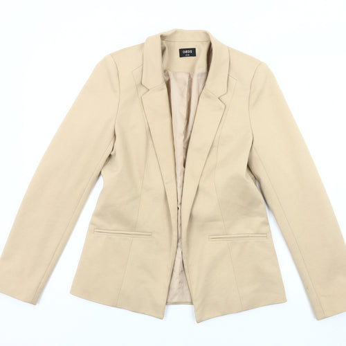 Oasis Beige Women's Blazer Size 10 Long Sleeve
