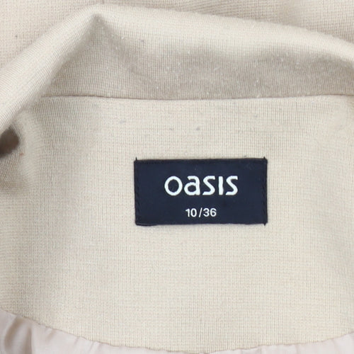 Oasis Beige Women's Blazer Size 10 Long Sleeve