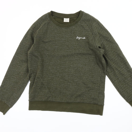 Jack & Jones Men's Green Pullover Sweatshirt M