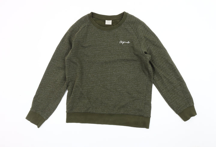 Jack & Jones Men's Green Pullover Sweatshirt M