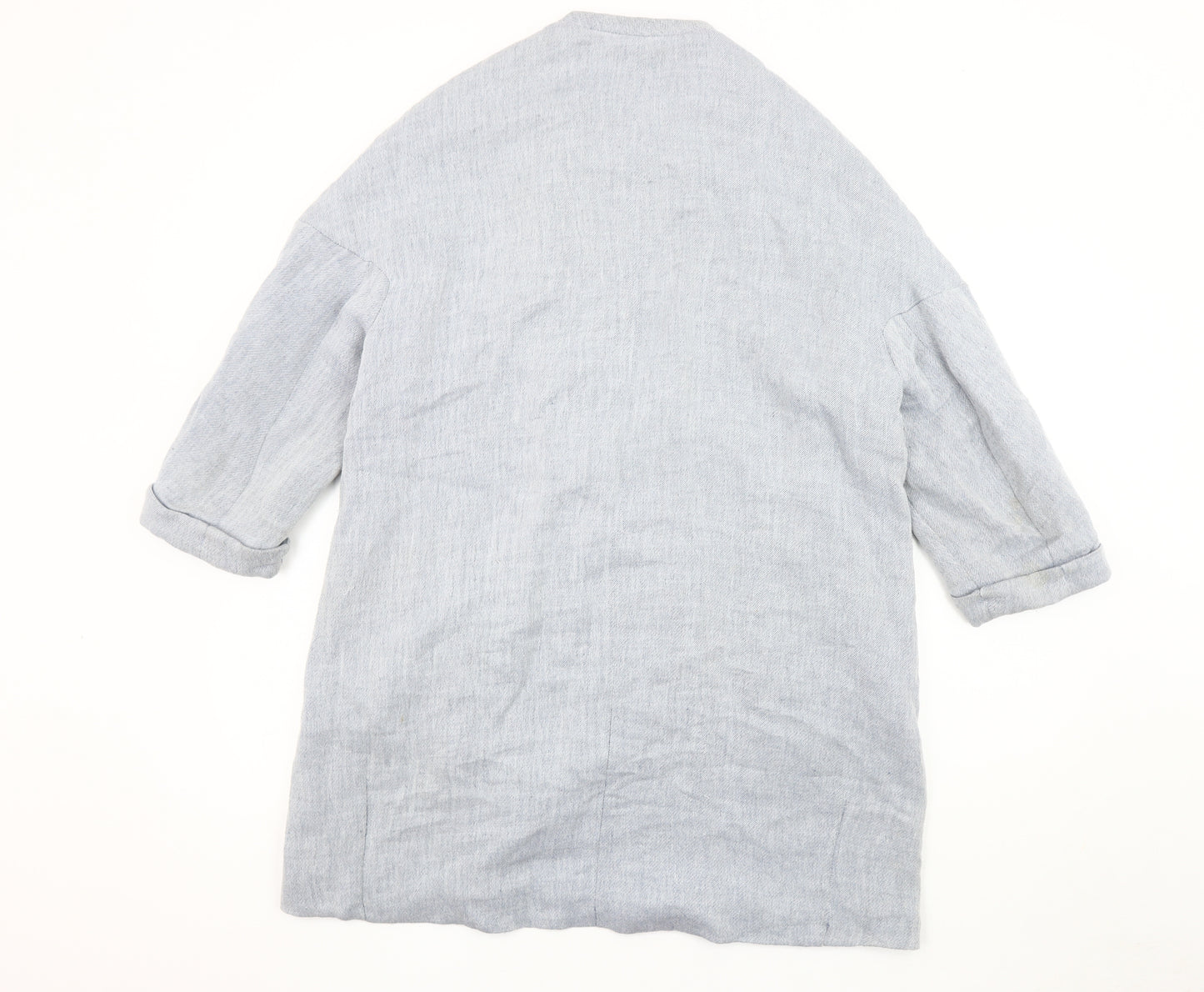 Zara Women's Grey Mid-Length Coat Size 2