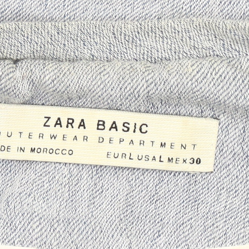 Zara Women's Grey Mid-Length Coat Size 2