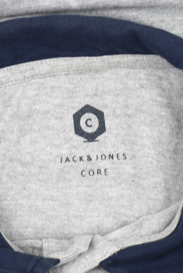 Jack & Jones Grey Men’s Polo Shirt Size L