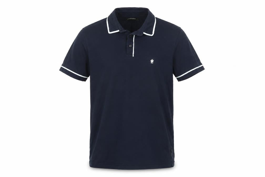 French Connection Men's Blue Polo Shirt L Cotton Casual