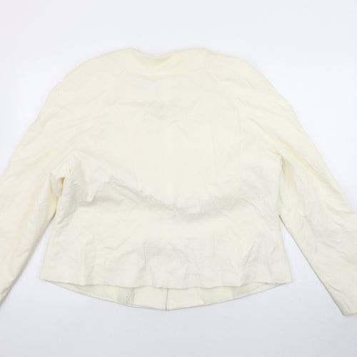 BM Collection Women's Ivory Blazer, Size 20