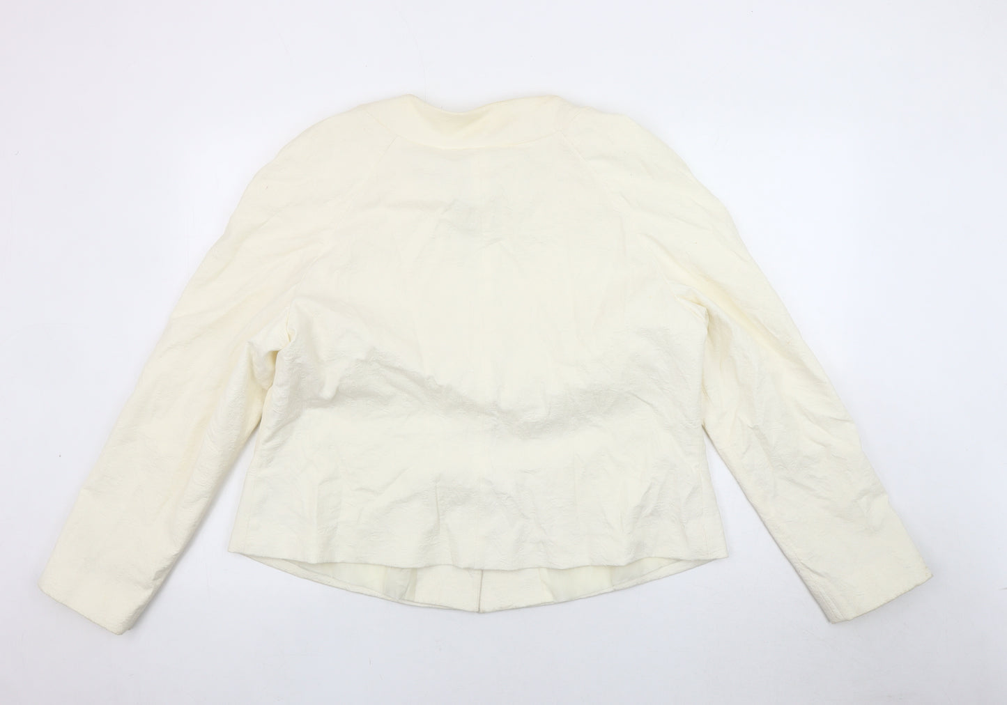 BM Collection Women's Ivory Blazer, Size 20