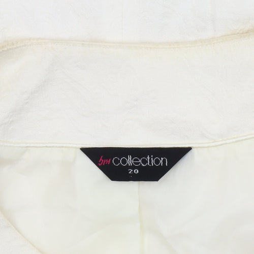BM Collection Women's Ivory Blazer, Size 20