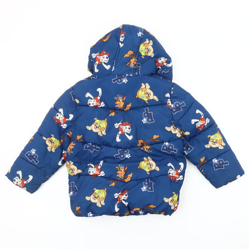 George Boys' Blue PAW Patrol Puffer Jacket, Size 3-4 Years
