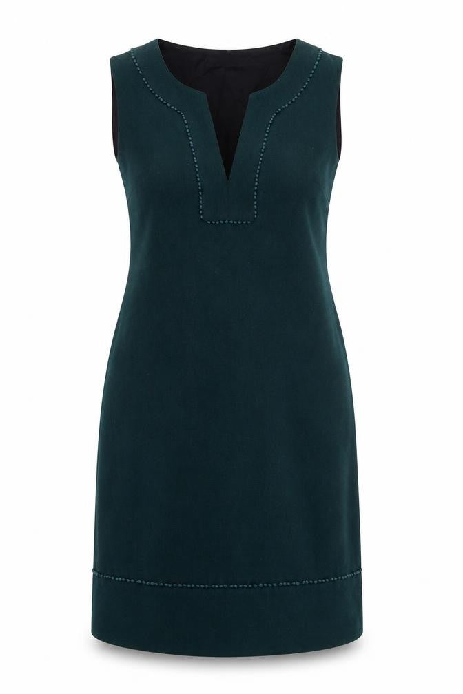 Front view of Promod Women's Green Sheath Dress, size 10