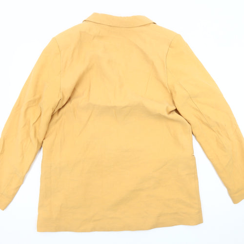 H&M Women’s Yellow Double-Breasted Blazer
