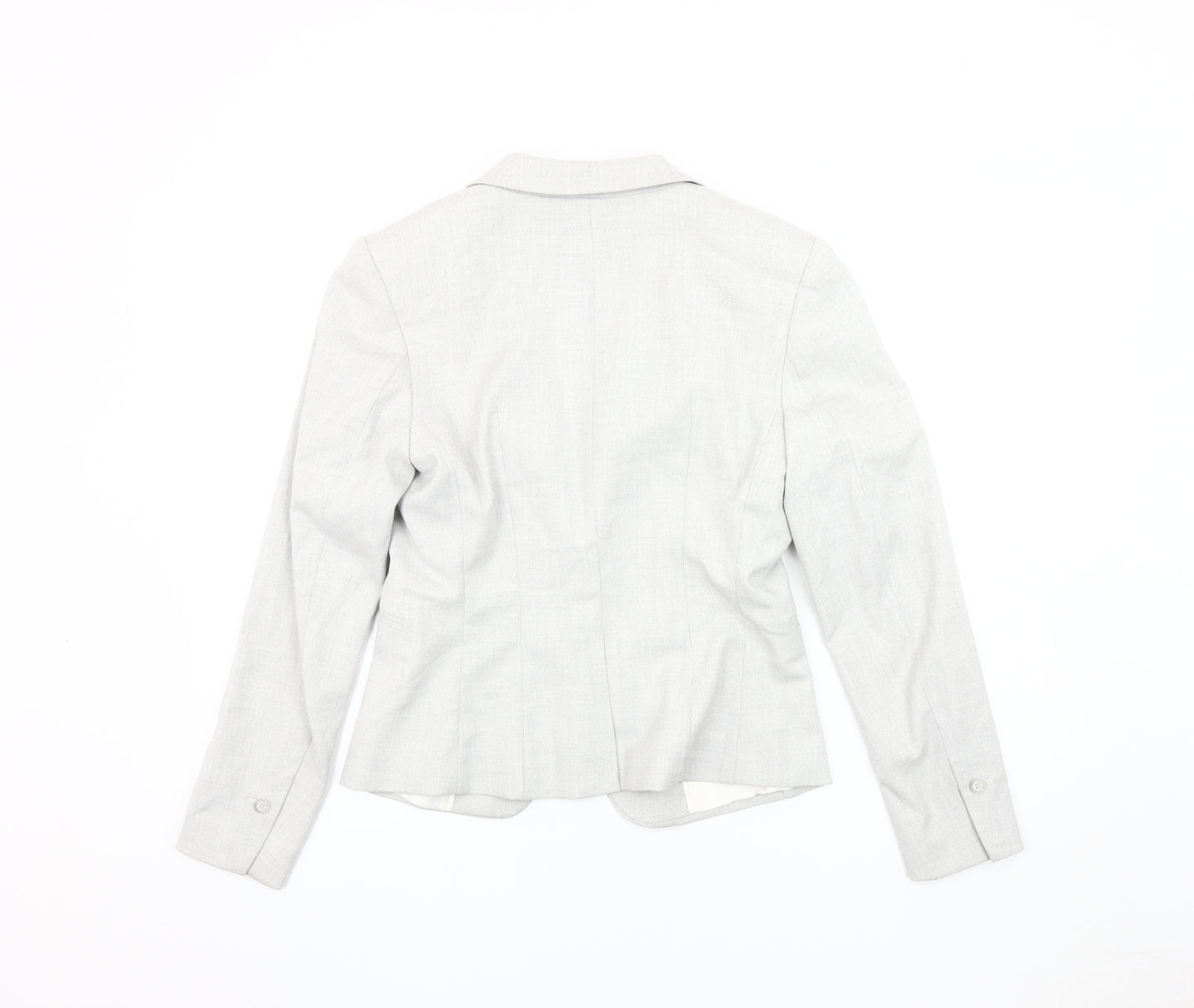 H&M Women's Grey Blazer Size 10 Regular Fit