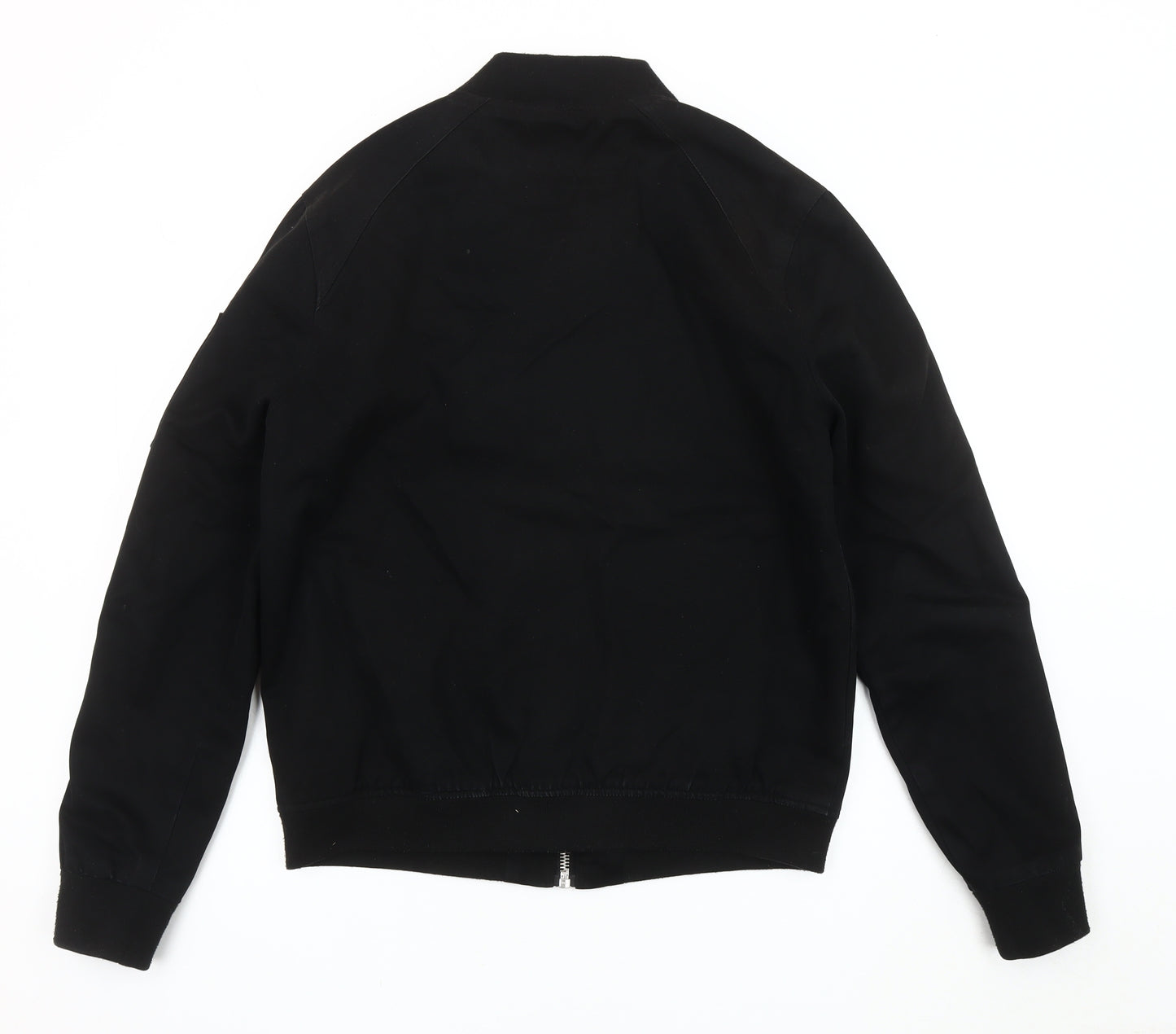 Topman Men's Black Bomber Jacket M Casual Regular Fit