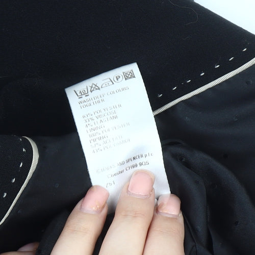 Marks and Spencer Women's Black Blazer, Size 10
